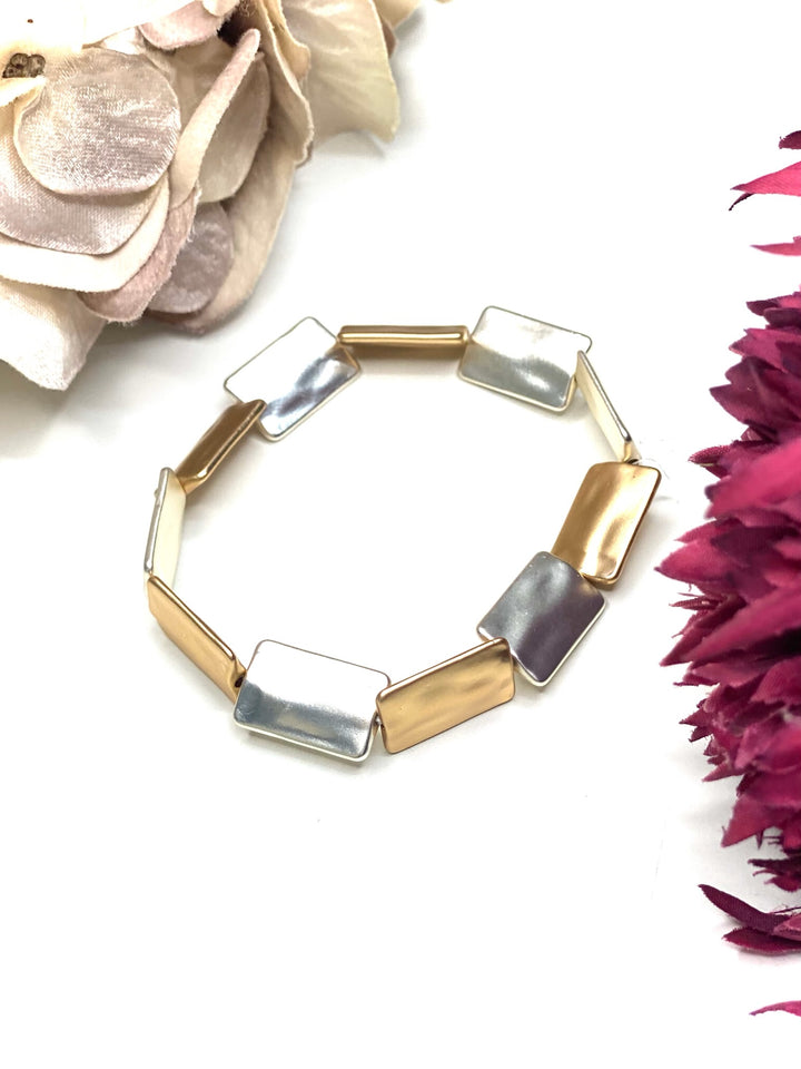 Brushed Rectangle Bracelet | Copper