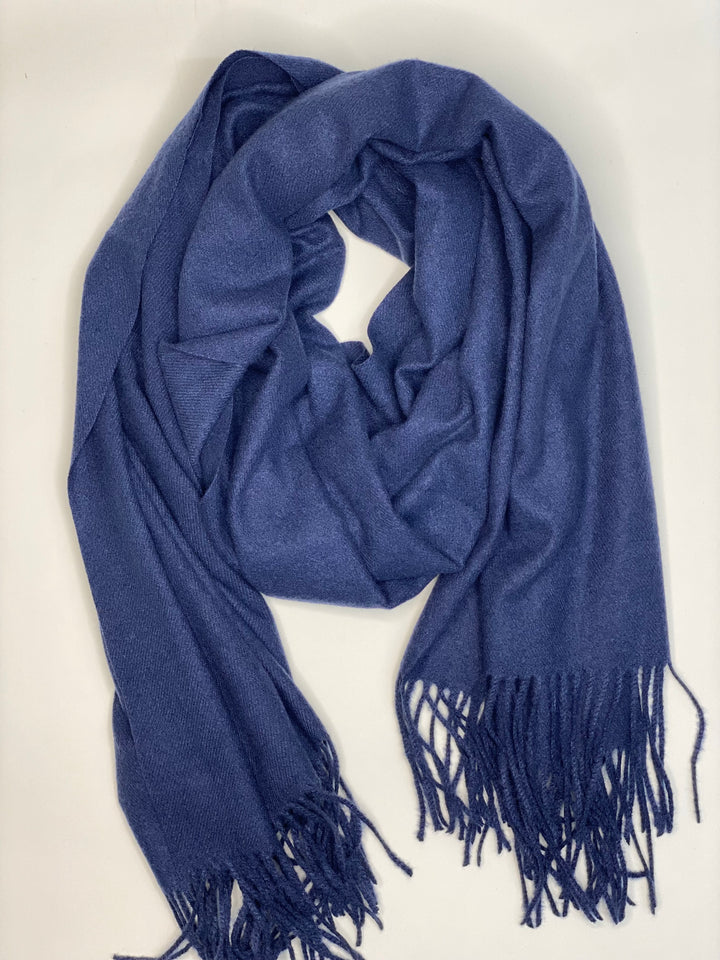 Cashmere Blend Scarf | Navy