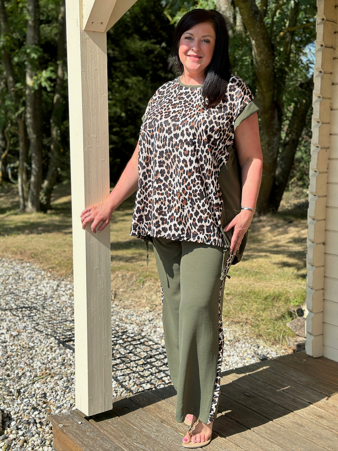 Leopard Print Co-ord | Khaki