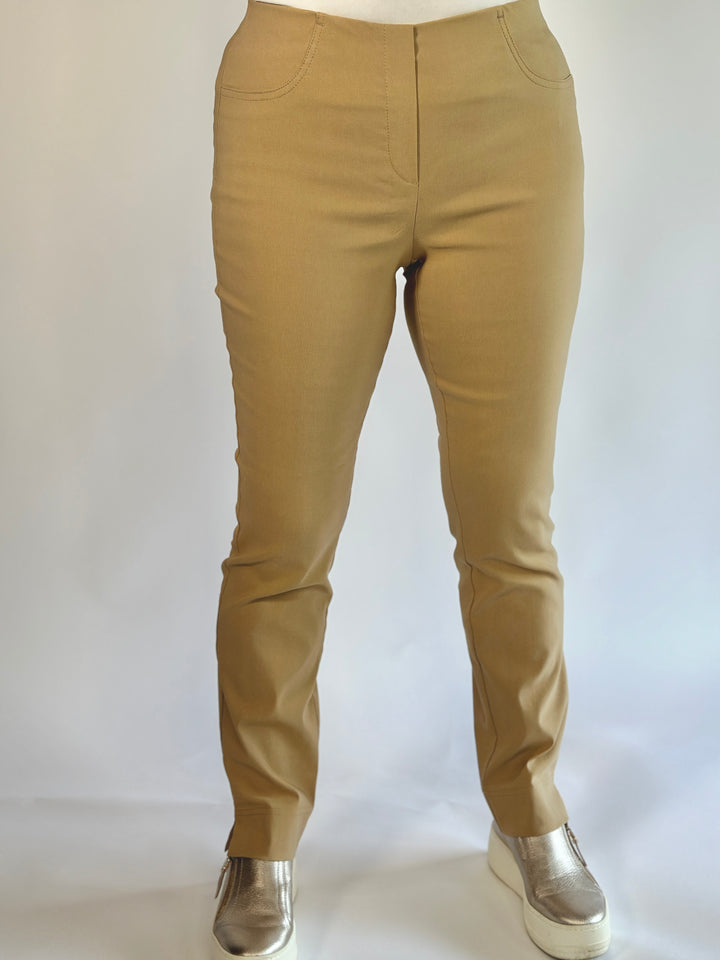 Camel Slim Fit Pull-on Trouser- Stehmann - Loli 742