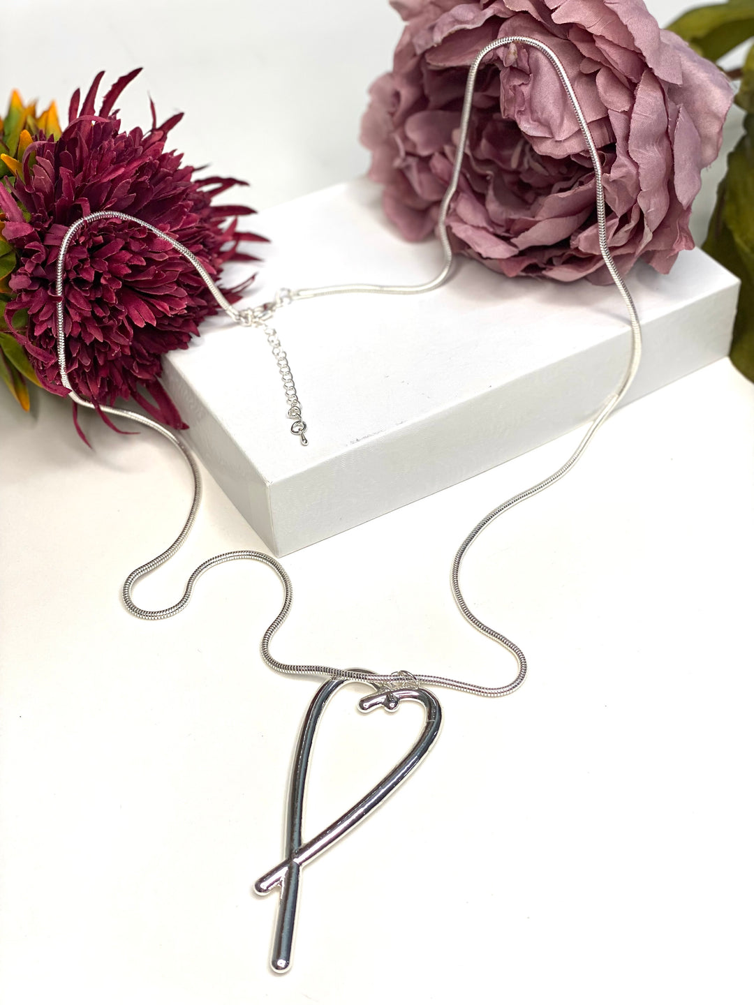 Heart Pendent Necklace | Silver