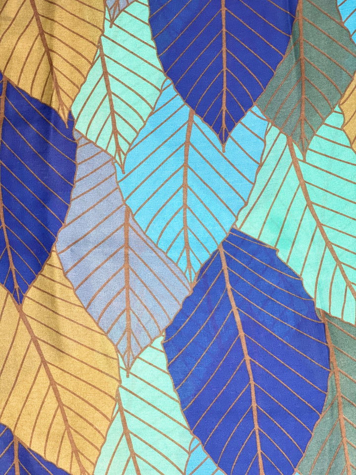 Eco-Leaves Scarf | Teal