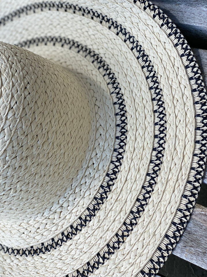 Woven Beach Hat | Cream