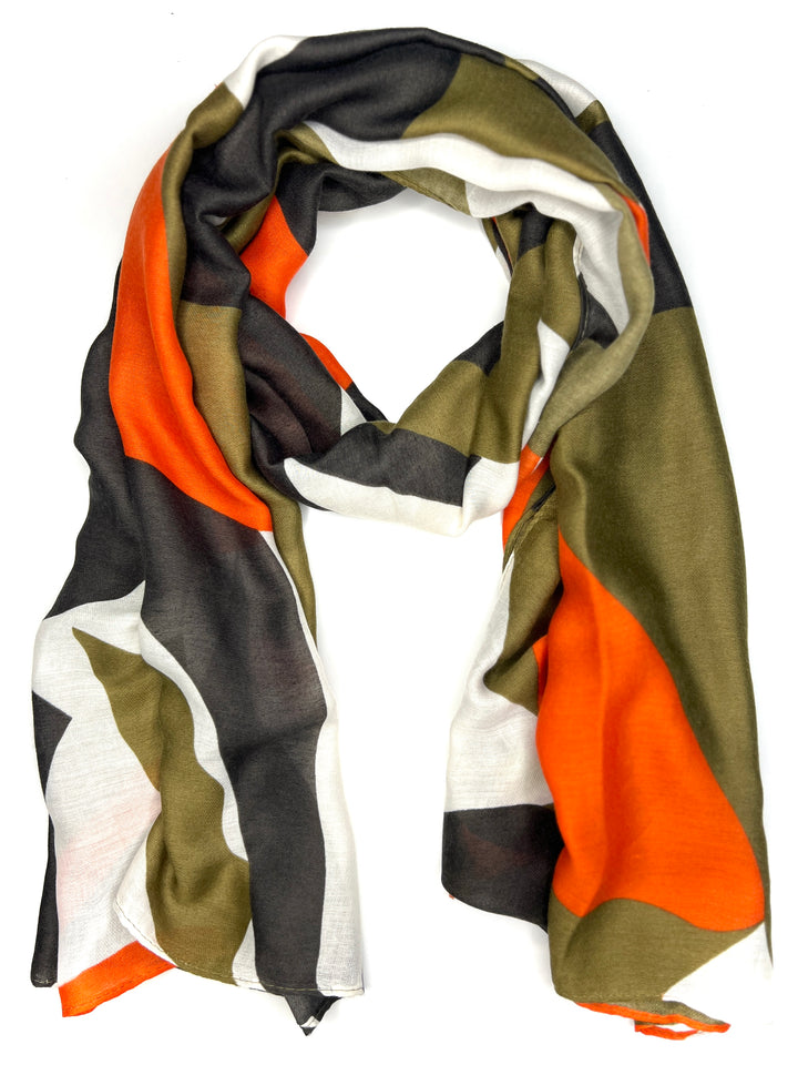 Abstract Scarf | Khaki