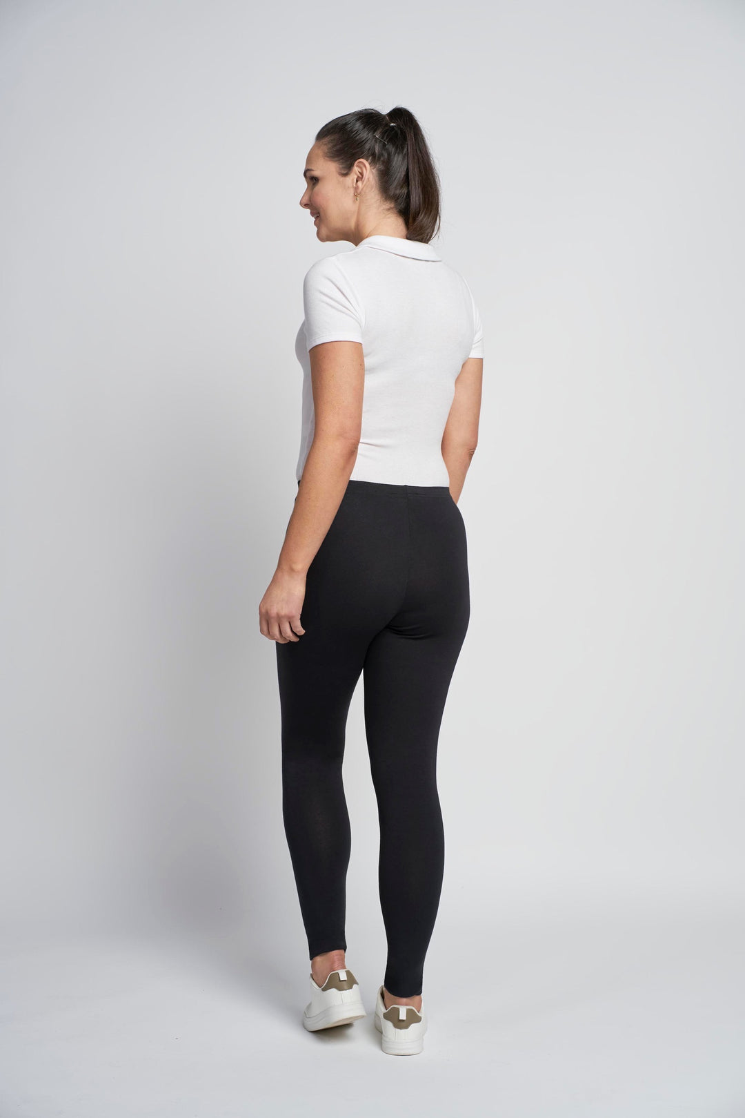 Essentials Cotton Leggings | Black