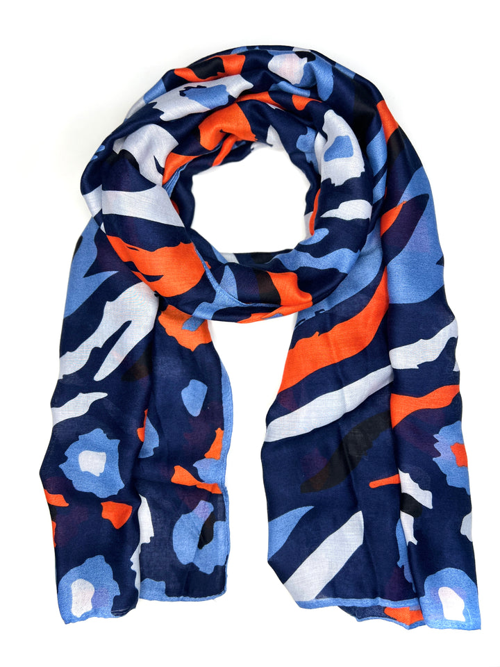 Abstract Animal Print Scarf