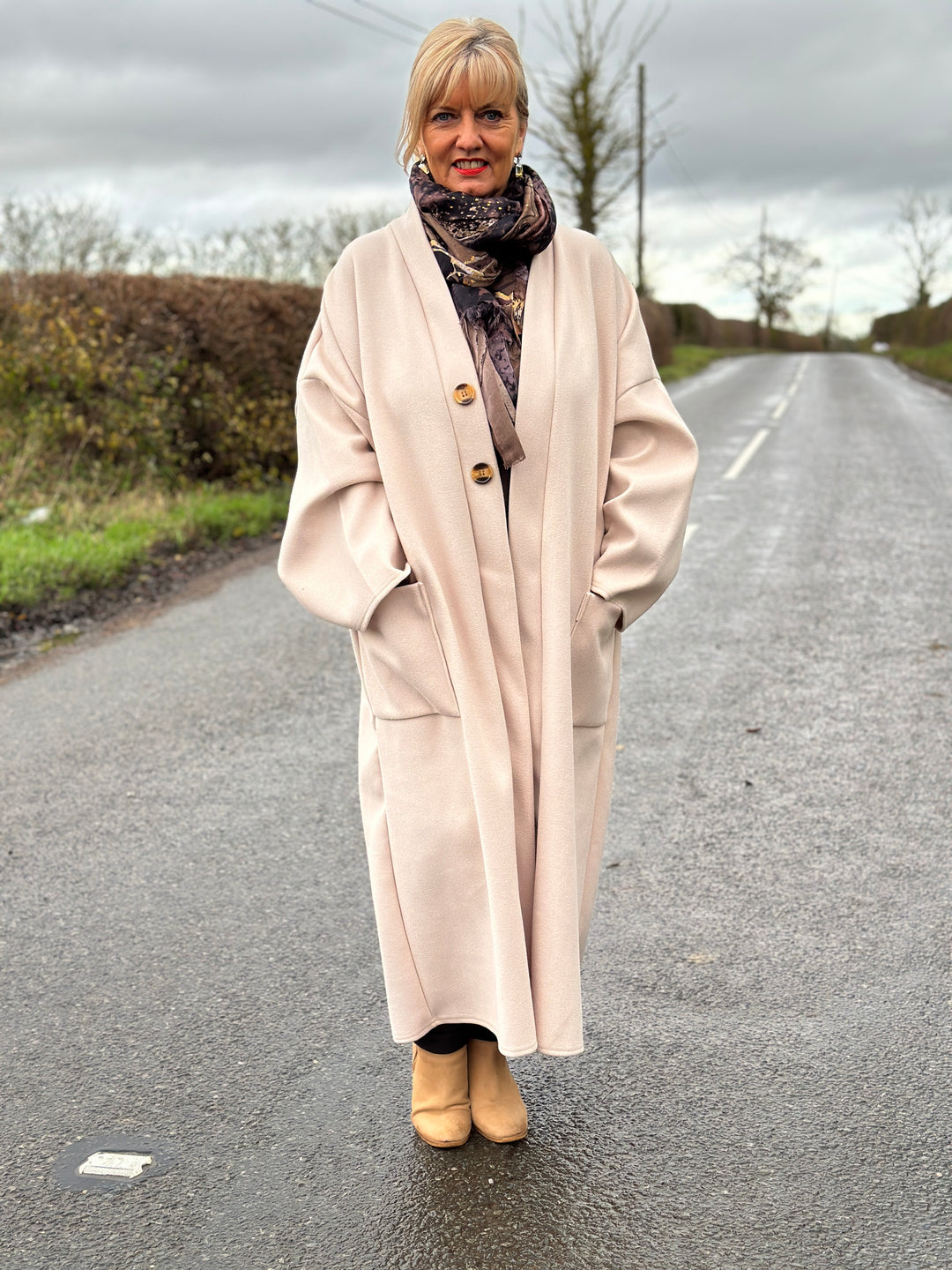 Oversized Duster Coat | Beige