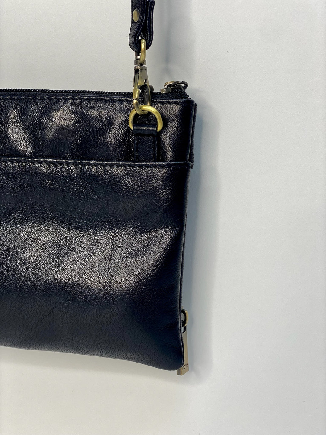 Leather Crossbody Bag/Purse - NOVA | Black