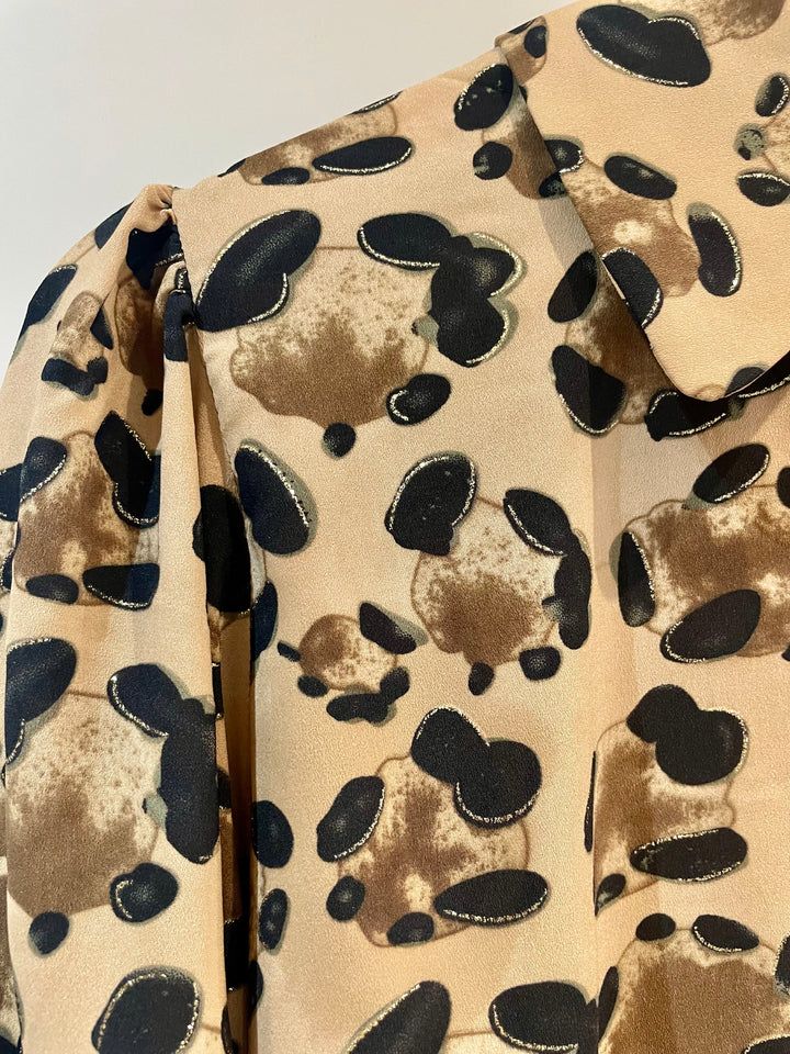 Leopard Print Sparkle Blouse - Malissa J