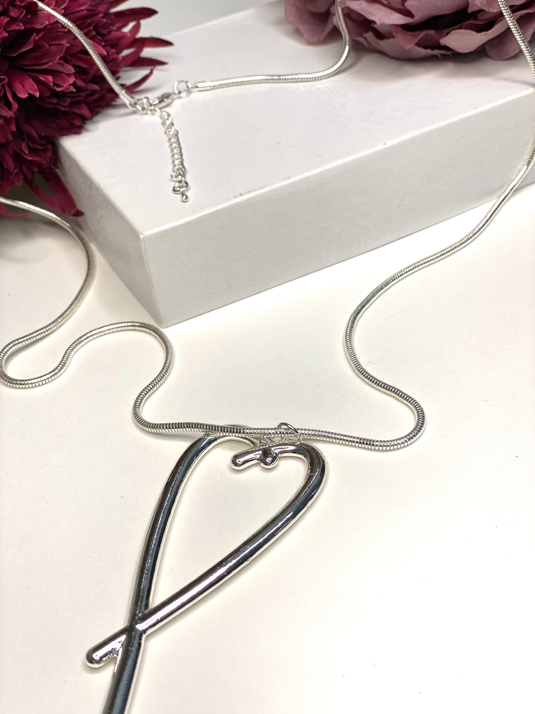 Heart Pendent Necklace | Silver