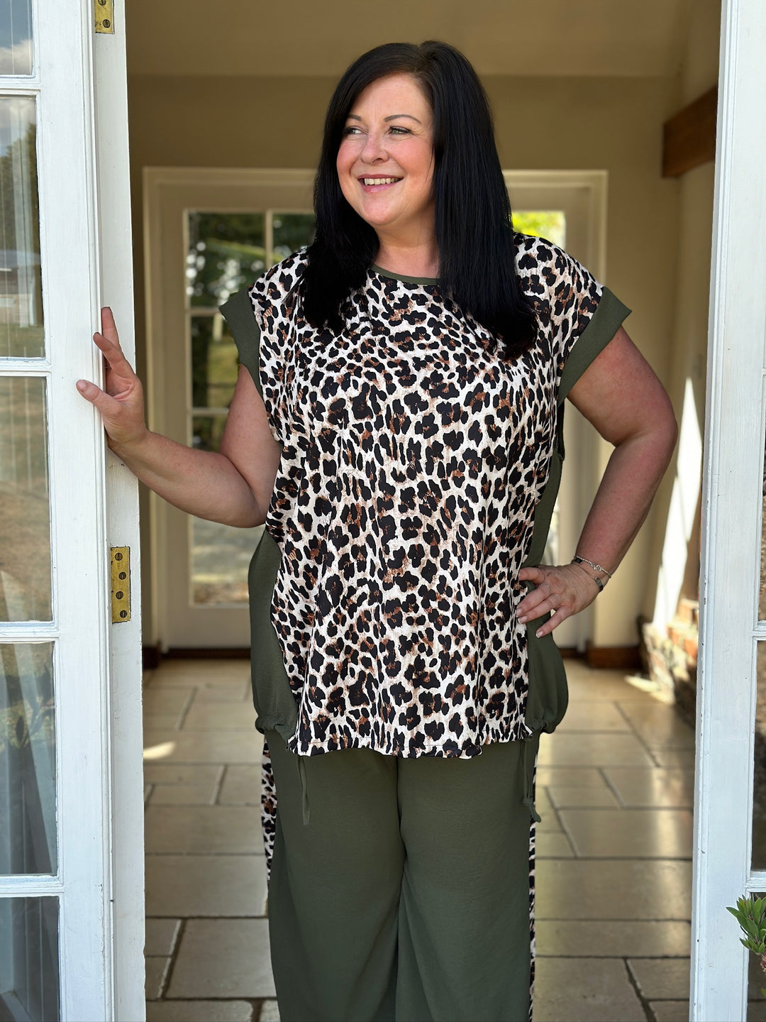 Leopard Print Co-ord | Khaki