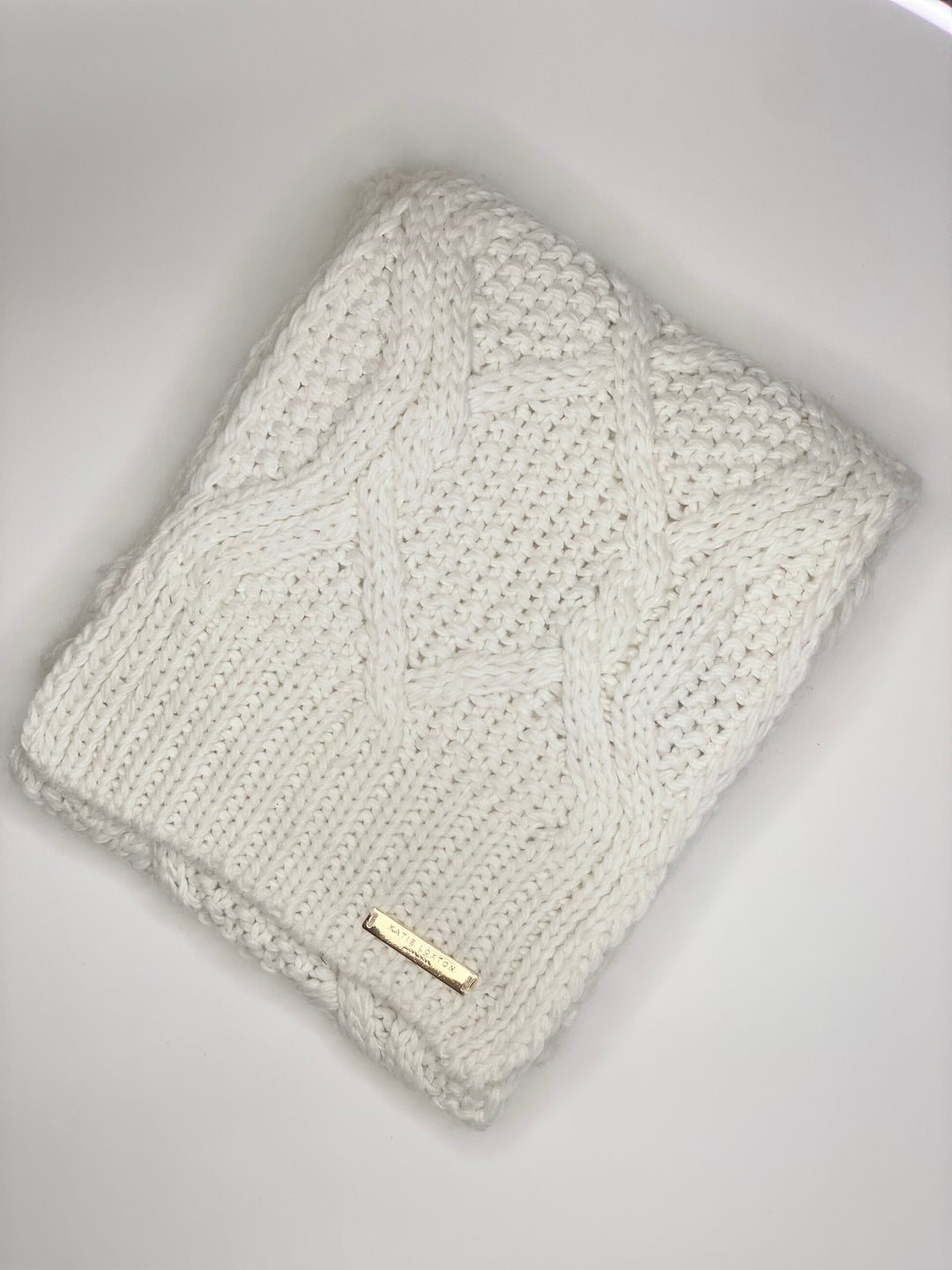 Katie Loxton Knit Scarf | White