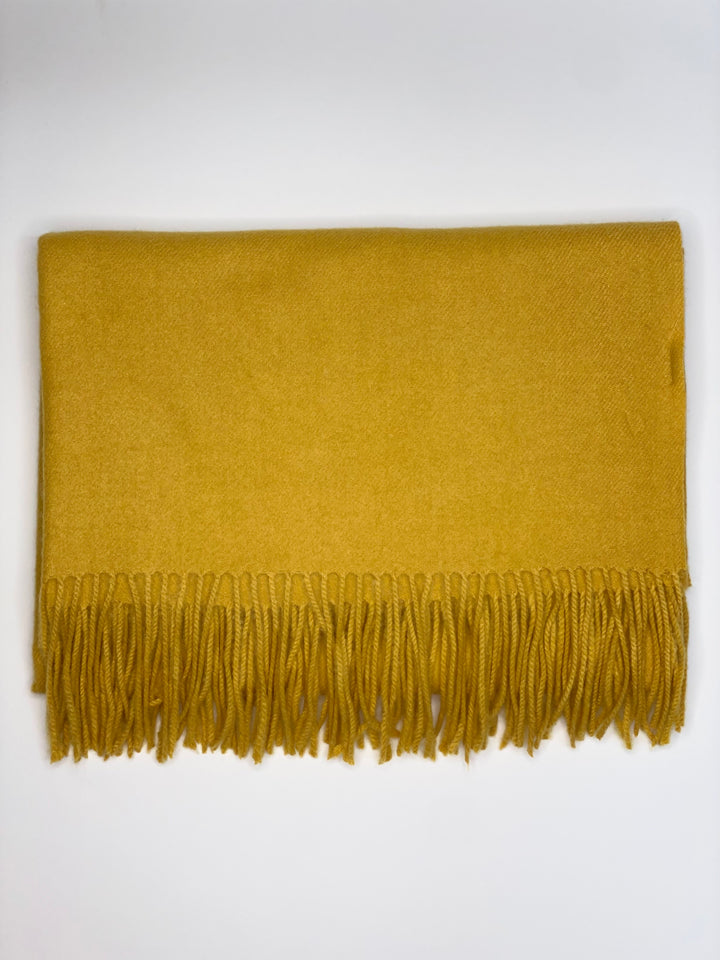 Cashmere Blend Scarf | Mustard