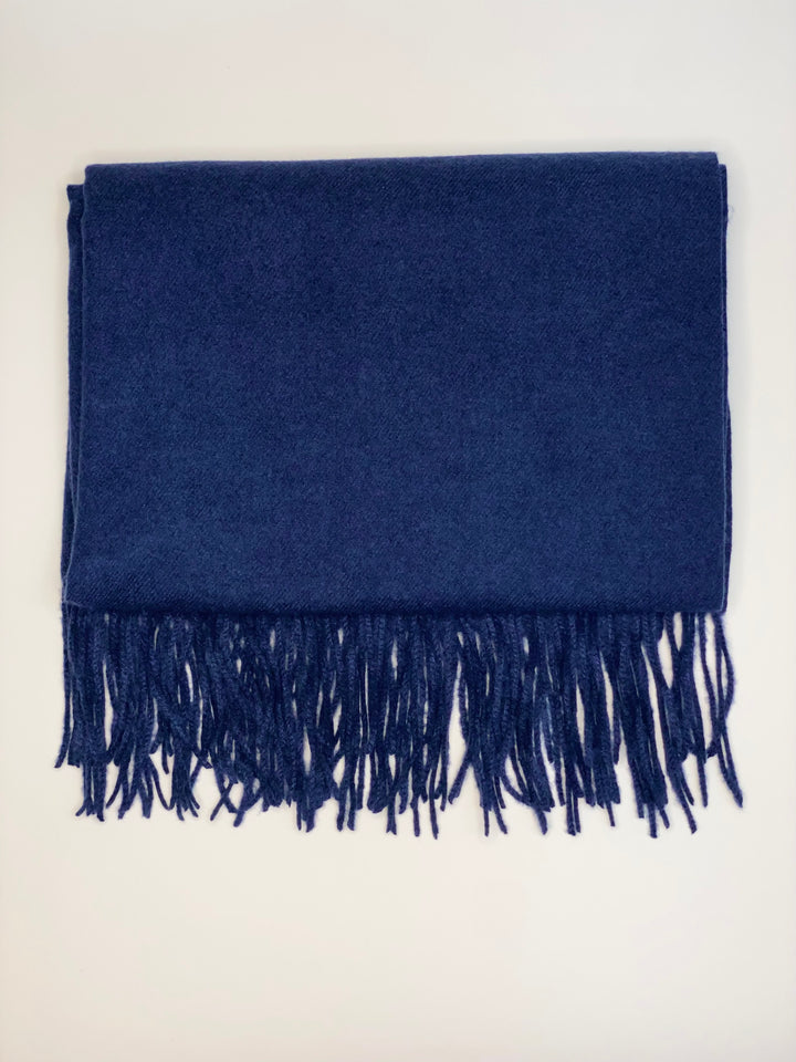 Cashmere Blend Scarf | Navy