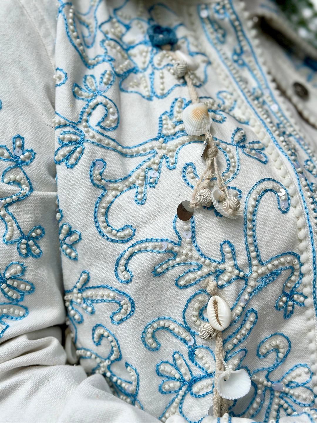 Embellished Denim Jacket | Blue