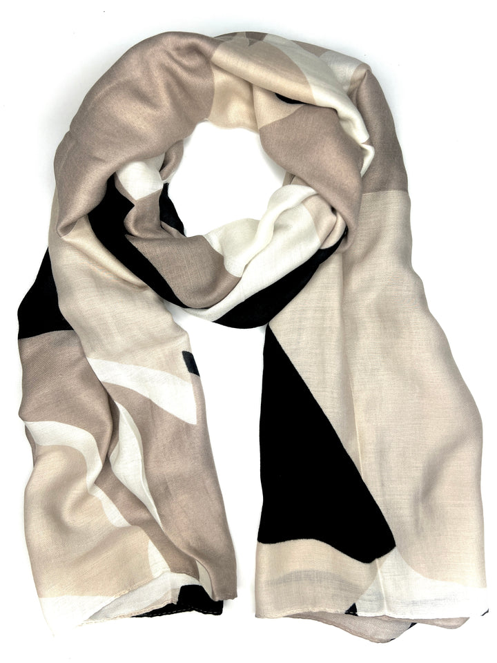 Abstract Scarf | Beige