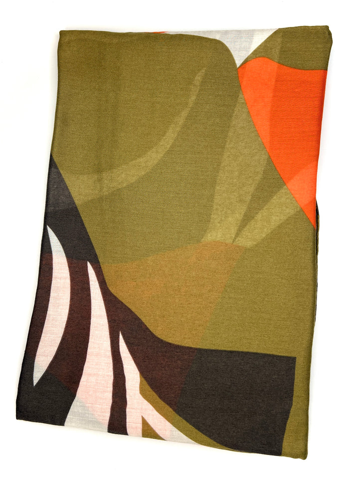 Abstract Scarf | Khaki