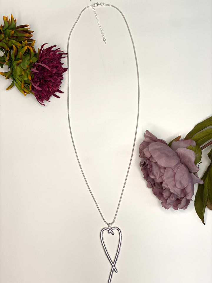 Heart Pendent Necklace | Silver