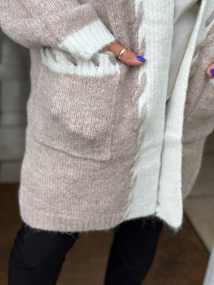 Chunky Stitch Detail Cardigan