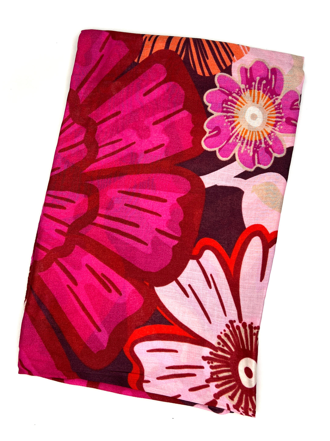 Flower Print Scarf | Pink