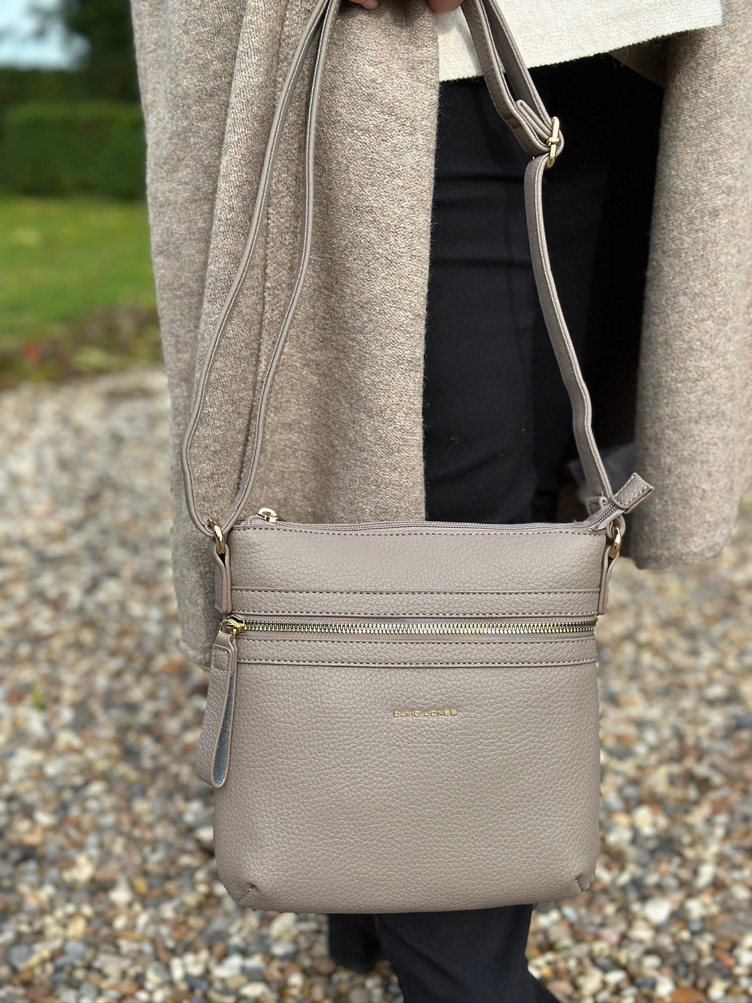 David Jones Crossbody Bag | Taupe