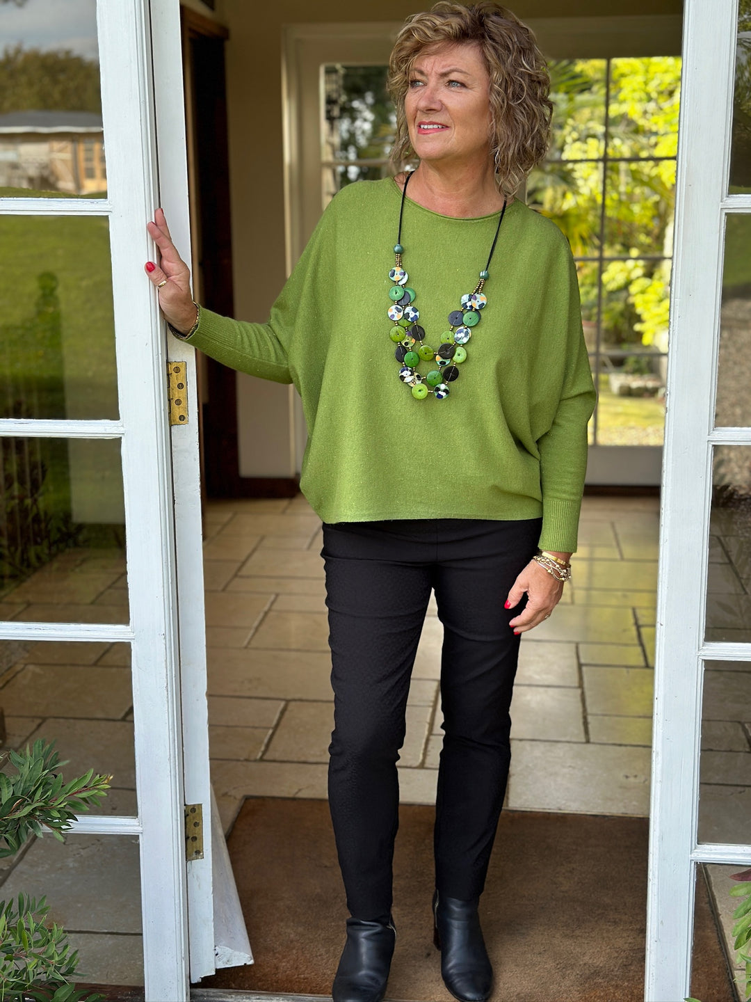 Sparkles Batwing Jumper | Green