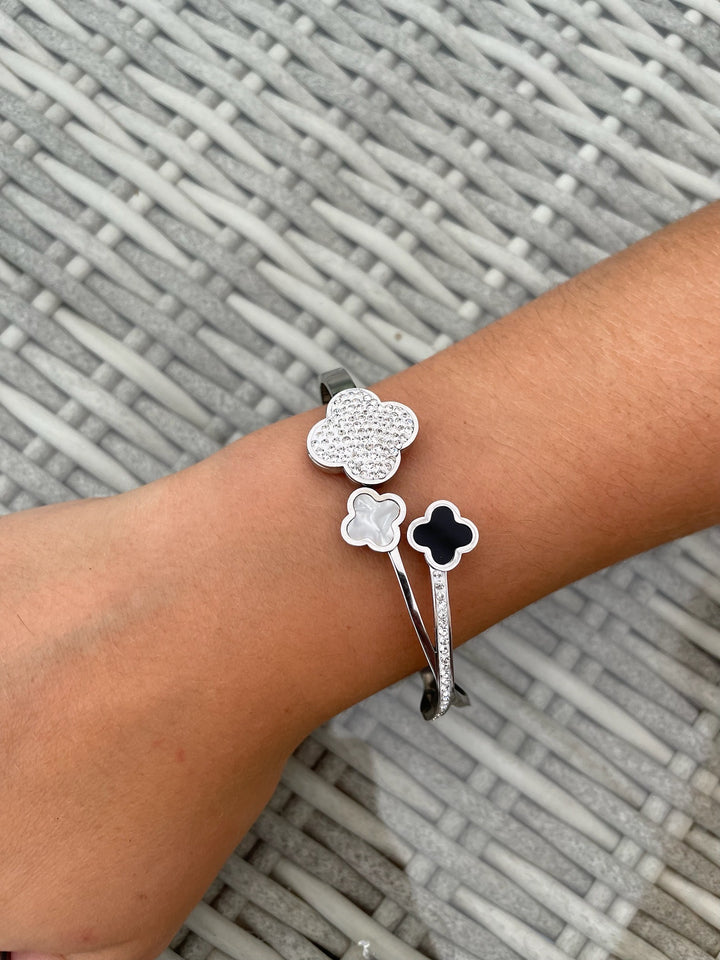 Clover Diamante Bracelet | Silver