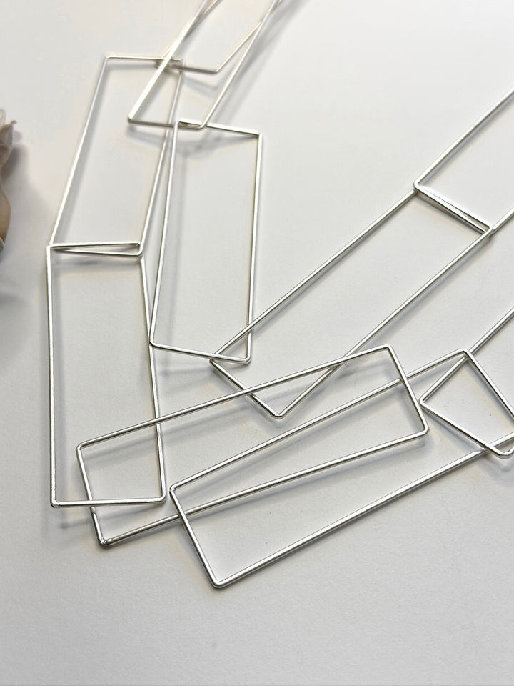 Abstract Rectangle Necklace