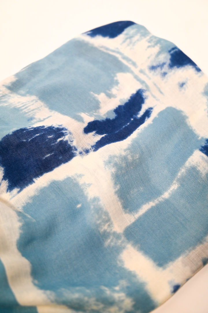 Blue Paint Stroke Scarf