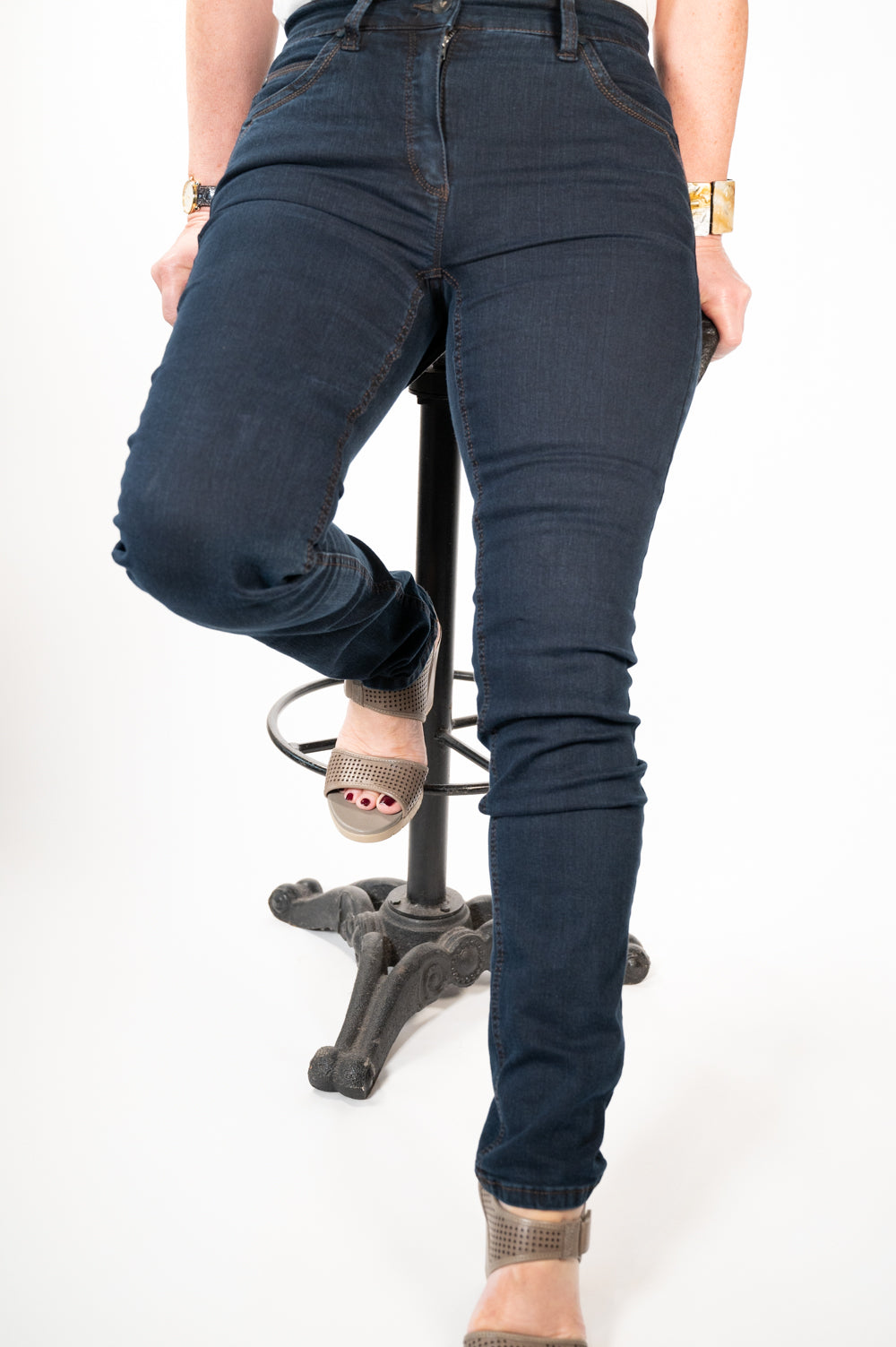 Trousers  Anna Montana Magic Stretch Slim Fit Jeans - Stone Wash
